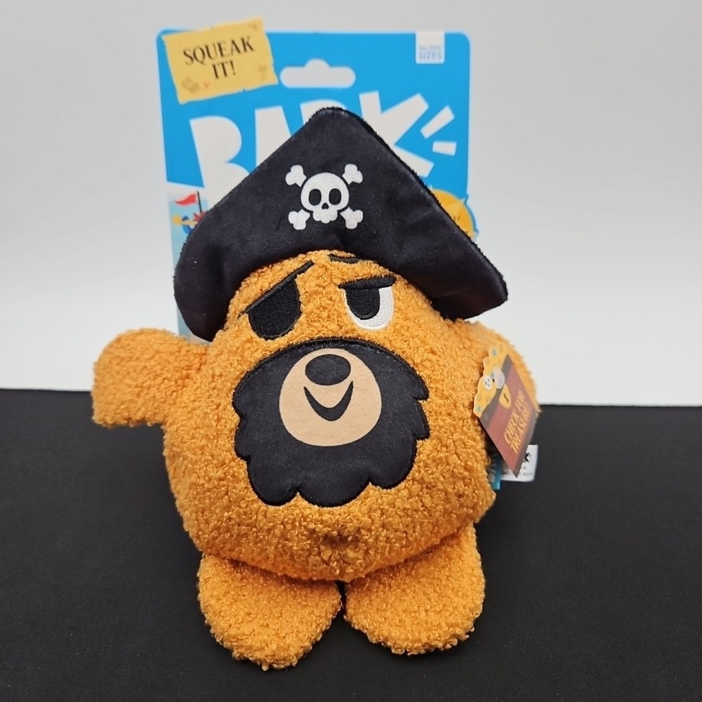 Bark Captian Barkbear Sniffin Booty Dog Toy Squeaker Plush‎ All Dog Sizes New